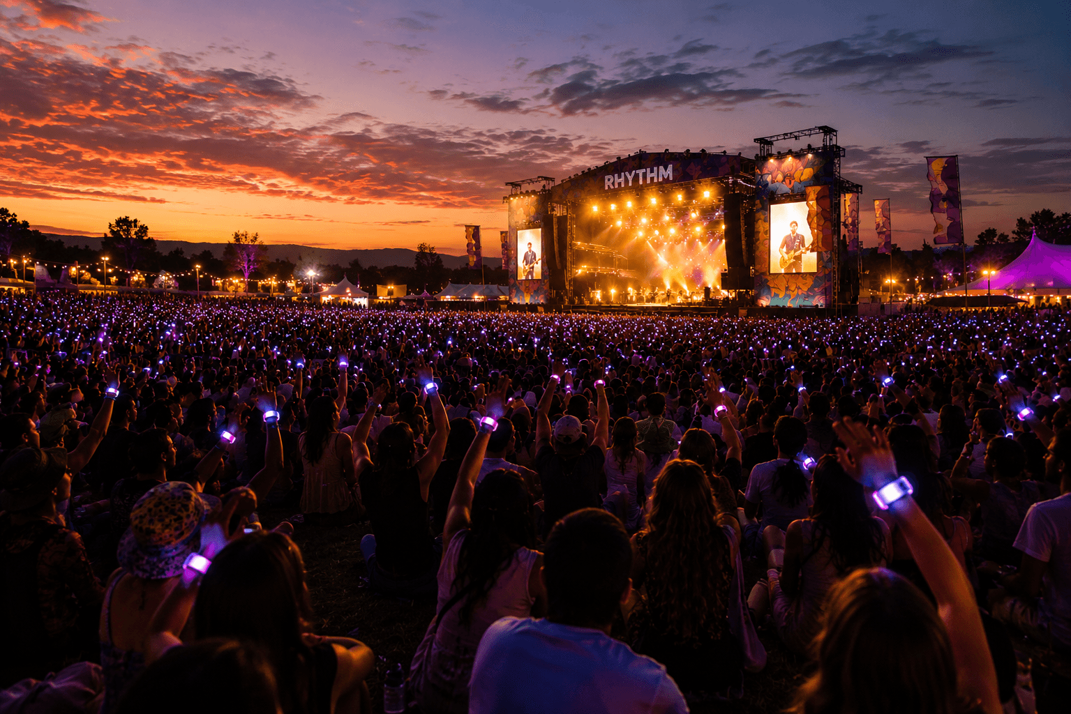 Festival LED wristbands